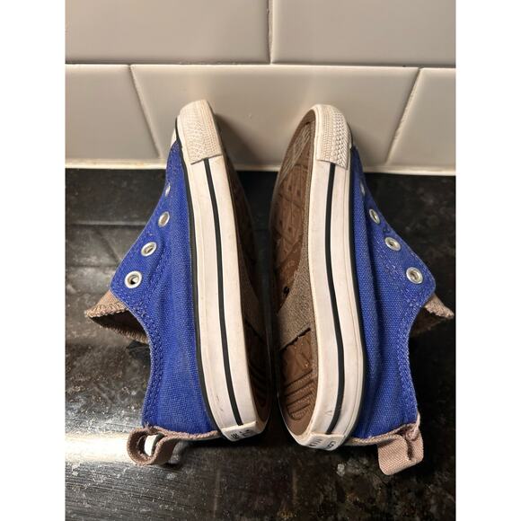 Converse Chuck All Star Toddler Low Top Sneakers Shoes Blue and Gray Size 8 - Picture 5 of 8